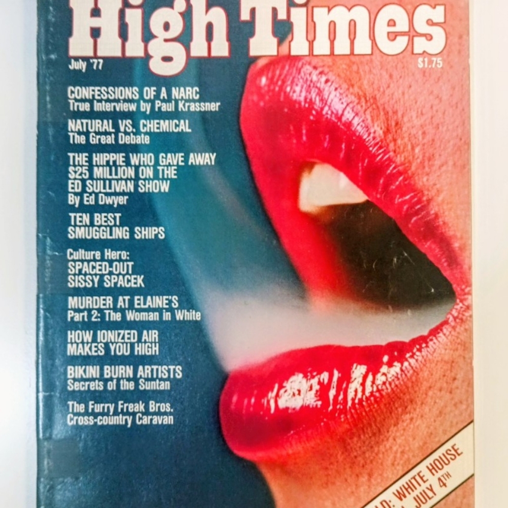 Vintage High Times July 1977 #23 Excellent Cond White House Smoke-In Cover